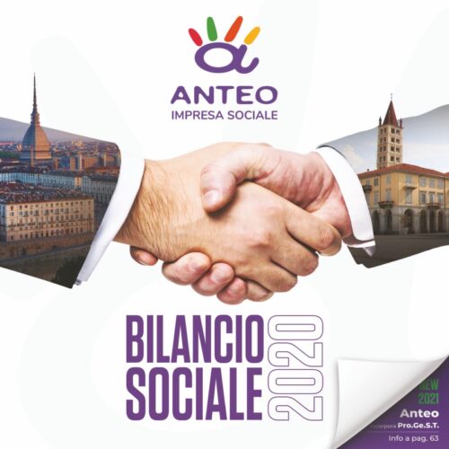 copertina del bilancio sociale 2020 anteo impresa sociale